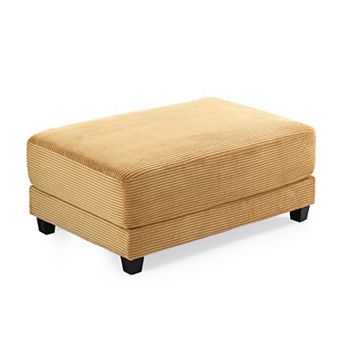 CLICKBIN Oversized Corduroy Ottoman