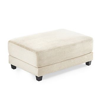 CLICKBIN Oversized Corduroy Ottoman