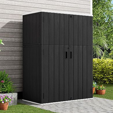 Outdoor Storage Cabinet Weather Resistant with Large Capacity