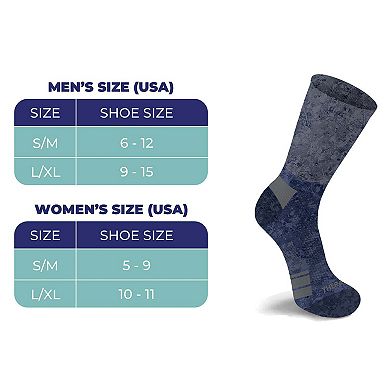 Diabetic Crew Socks with Extra Wide Non-Binding Top - 2-Pair Set