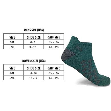 High Energy Ankle Compression Socks - Oceanic Design - 6 Pairs