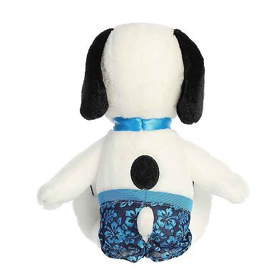 Aurora Medium White Peanuts 12" Surfer Snoopy Adorable Stuffed Animal