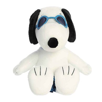 Aurora Medium White Peanuts 12" Surfer Snoopy Adorable Stuffed Animal