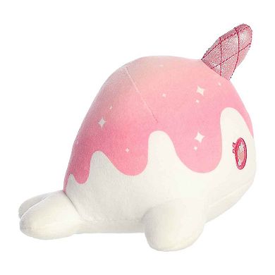 Aurora Small Rose Quartz Tasty Peach 7" Crystal Nomwhal Enchanting Stuffed Animal