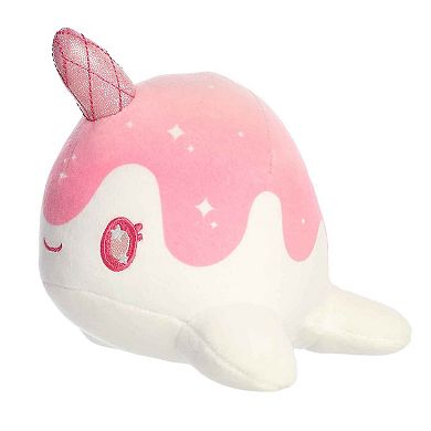 Aurora Small Rose Quartz Tasty Peach 7" Crystal Nomwhal Enchanting Stuffed Animal