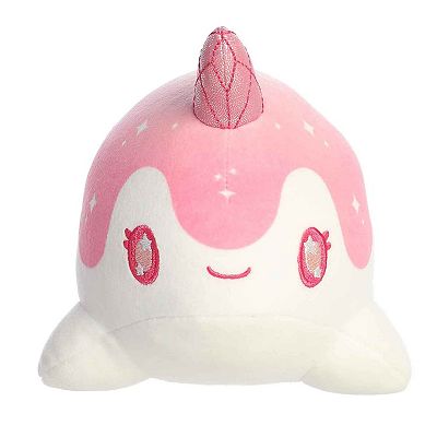 Aurora Small Crystal Nomwhal Tasty Peach Enchanting Stuffed Animal Rose Quartz 7.5"