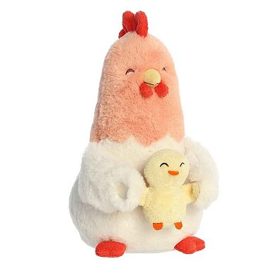 ebba Medium Multicolor Snuggawugs 11" Cluck Chicken & Cheepy Chick Baby Stuffed Animal