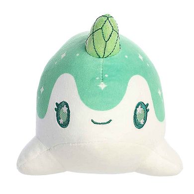 Aurora Small Emerald Tasty Peach 7" Crystal Nomwhal Enchanting Stuffed Animal