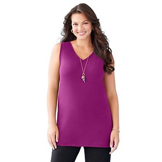 Catherines Women's Plus Size Suprema Studio Reversible Tank