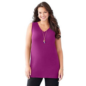Catherines Women's Plus Size Suprema Studio Reversible Tank