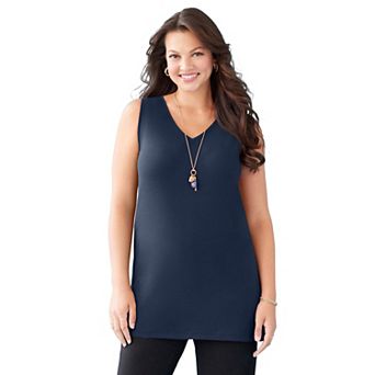 Catherines Women's Plus Size Suprema Studio Reversible Tank