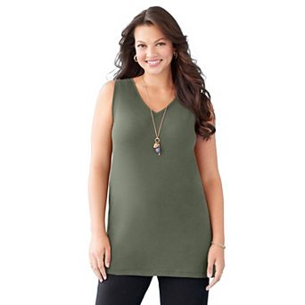 Catherines Women's Plus Size Suprema Studio Reversible Tank