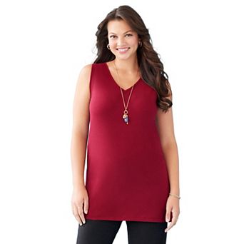 Catherines Women's Plus Size Suprema Studio Reversible Tank