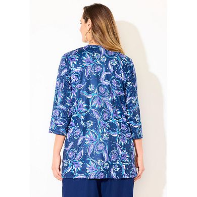 Catherines Women's Plus Size Disco Dot Duet Top