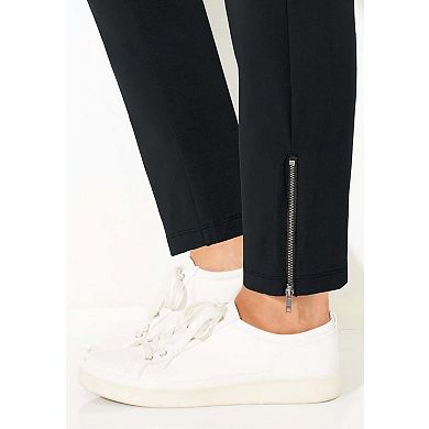 Catherines Women's Plus Size Suprema Studio Slim Leg Zip Pant