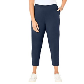 Catherines Women's Plus Size Suprema Studio Slim Leg Zip Pant