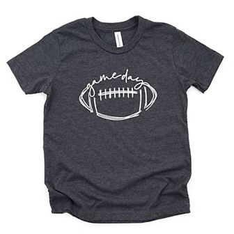 Football Game Day Toddler Short Sleeve Graphic Tee