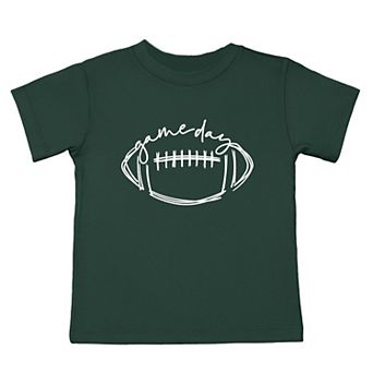 Football Game Day Toddler Short Sleeve Graphic Tee