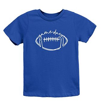Football Game Day Toddler Short Sleeve Graphic Tee