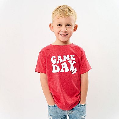 Game Day Football Toddler Short Sleeve Graphic Tee