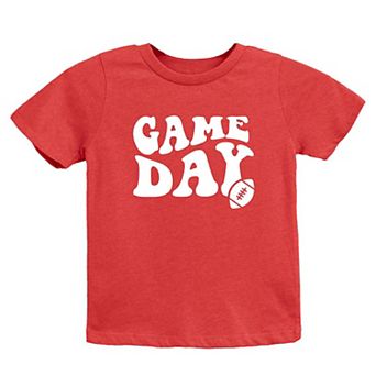 Game Day Football Toddler Short Sleeve Graphic Tee
