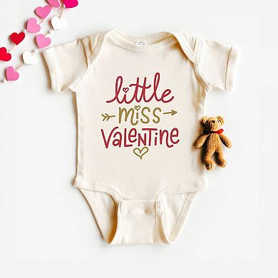 Little Miss Valentine Baby Bodysuit