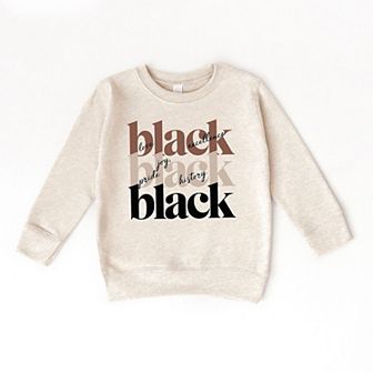 Black History Stacked Toddler Graphic Sweatshirt