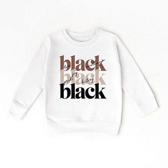 Black History Stacked Toddler Graphic Sweatshirt