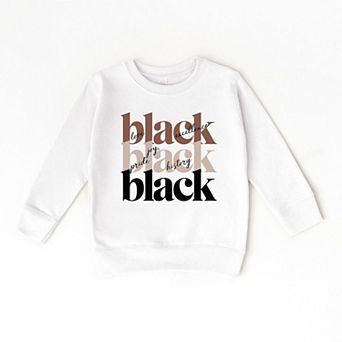 Black History Stacked Toddler Graphic Sweatshirt