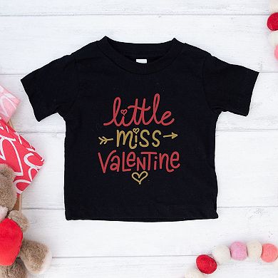 Little Miss Valentine Youth Short Sleeve Graphic Tee