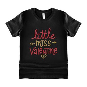 Little Miss Valentine Youth Short Sleeve Graphic Tee