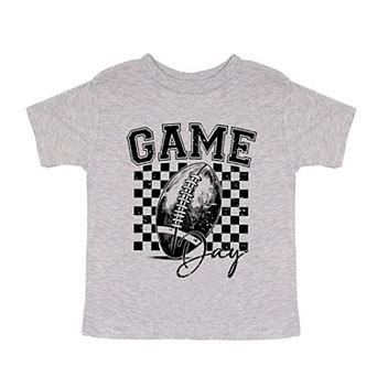 Retro Football Game Day Toddler Short Sleeve Graphic Tee