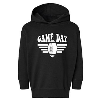 Football Game Day Stripes Toddler Graphic Hoodie