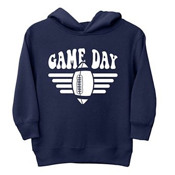 Football Game Day Stripes Toddler Graphic Hoodie
