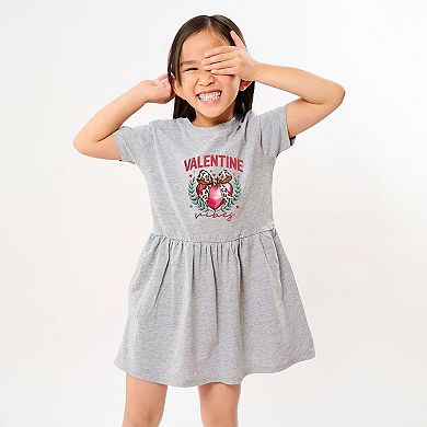 Coquette Valentine Vibes Toddler Girl Dress
