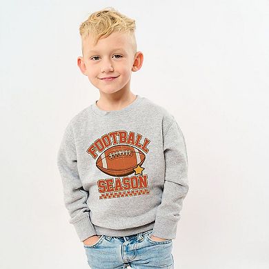 Football Season Star Youth Ultra-Soft Graphic Sweatshirt