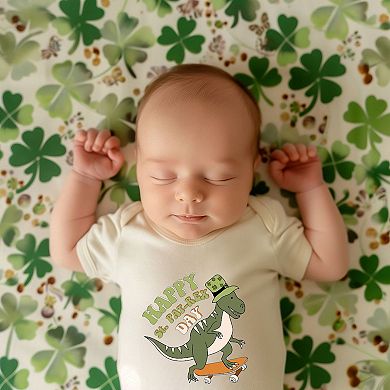 Happy St. Pat-Rex Day Baby Bodysuit