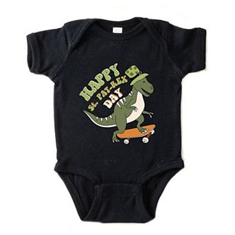 Happy St. Pat-Rex Day Baby Bodysuit