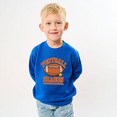 Football Season Star Toddler Graphic Sweatshirt