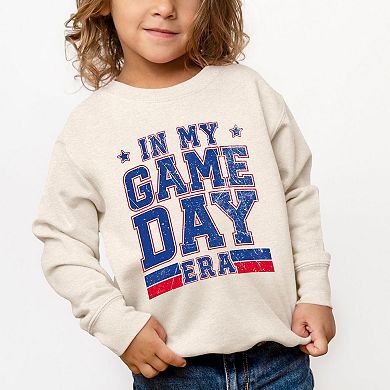 In My Game Day Era - Blue Toddler Graphic Sweatshirt
