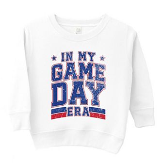 In My Game Day Era - Blue Toddler Graphic Sweatshirt