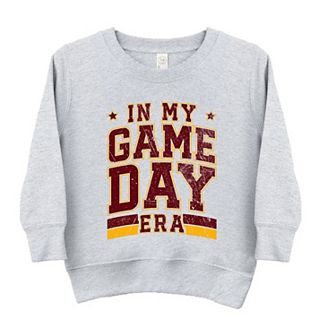 In My Game Day Era - Maroon Toddler Graphic Sweatshirt