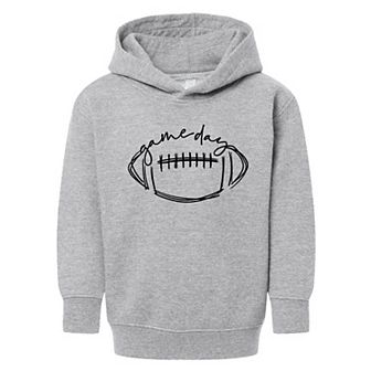Football Game Day Toddler Graphic Hoodie