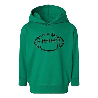 Football Game Day Toddler Graphic Hoodie
