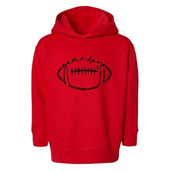 Football Game Day Toddler Graphic Hoodie