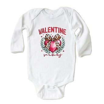 Coquette Valentine Vibes Baby Long Sleeve Bodysuit