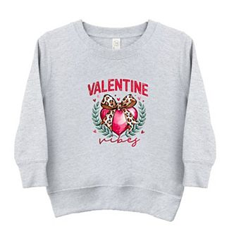 Coquette Valentine Vibes Toddler Graphic Sweatshirt