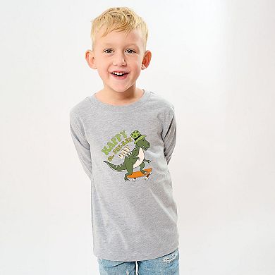 Happy St. Pat-Rex Day Youth Long Sleeve Graphic Tee