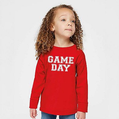 Game Day Toddler Long Sleeve Graphic Tee