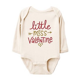 Little Miss Valentine Baby Long Sleeve Bodysuit